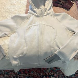 White Lululemon Scuba Hoodie